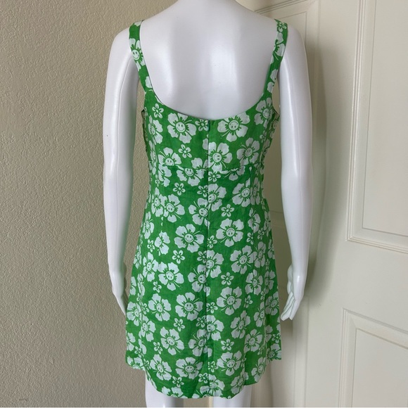 Holiday the Label Maldives Linen Happy Hawaii Lime Mini dress Small - Picture 4 of 10